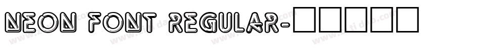 Neon Font Regular字体转换